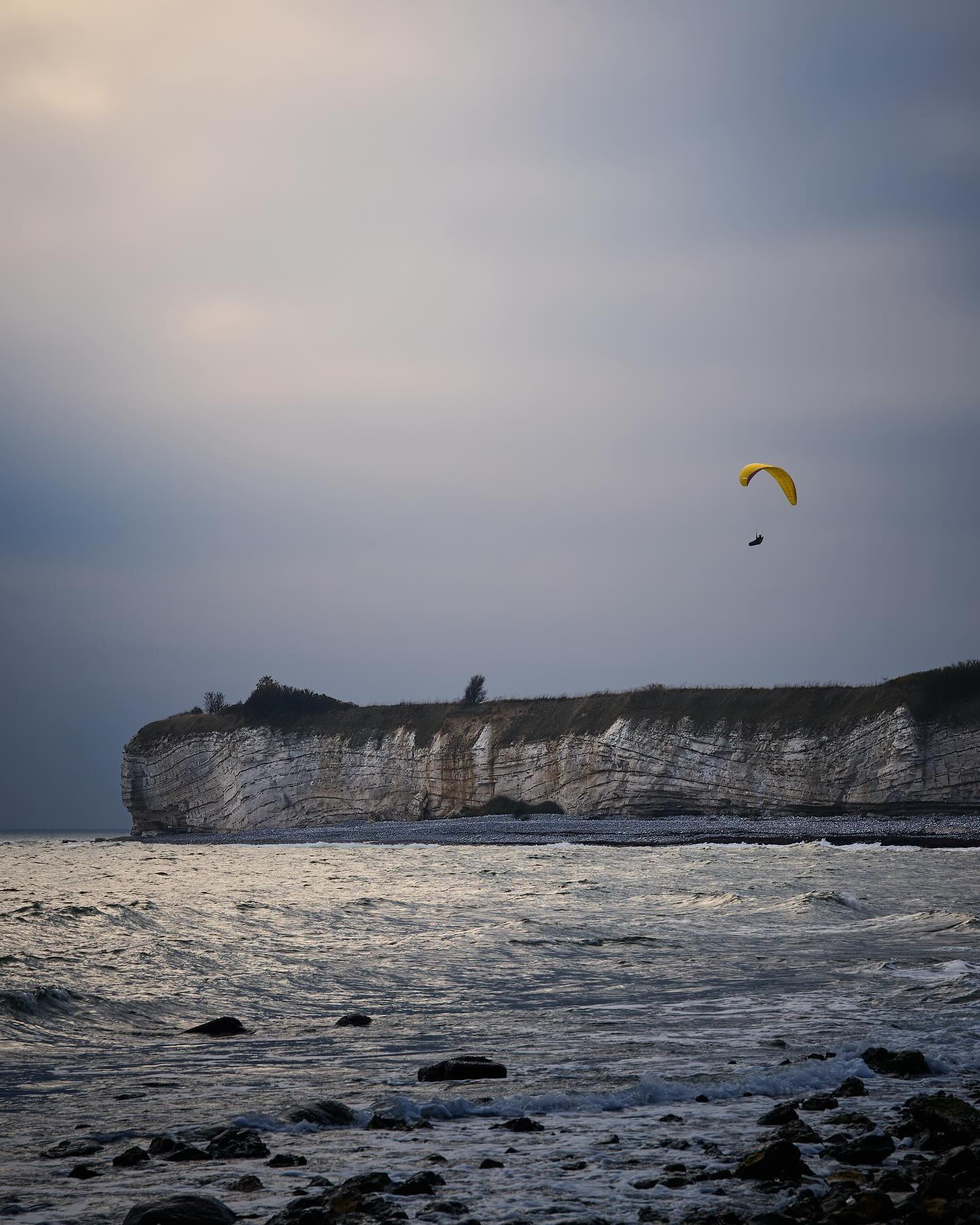 Hangglider over Stevns Klint. #landscapephotography #canoneosr6markii #eosr6markii #sigma24105art